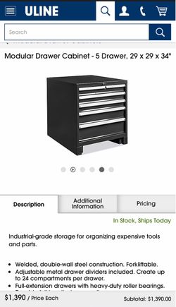 ULINE TOOL STORAGE CABINET