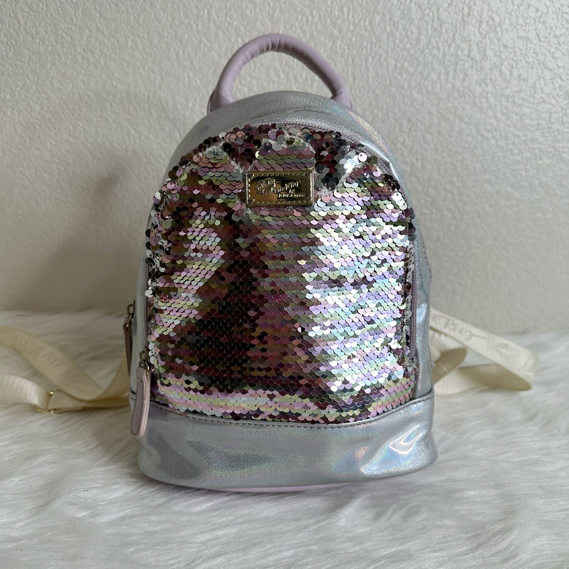 Luv Betsey by Betsey Johnson Sequin Iredescent Mini Backpack