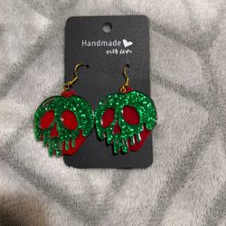 Heart Acrylic Earrings $5 