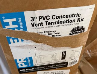Rheem 3" PVC Concentric Vent Termination Kit, designed for high-efficiency condensing gas tankless water heaters