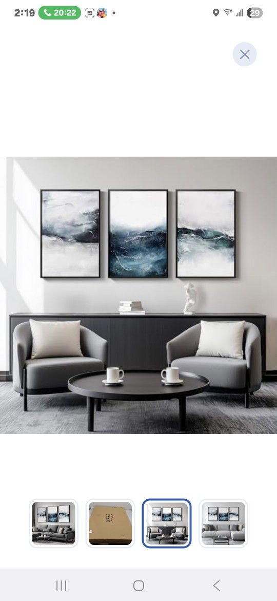 Framed Abstract $60. Original Price is Over $300