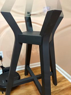 Black Wood High Top Table