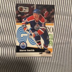 Steve Smith Pro set Hockey Card