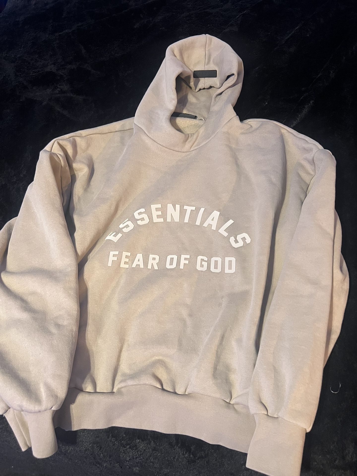 Beige ESSENTIALS hoodie