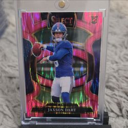 2025 Select RC Pink Shock Concourse Giants Jaxson Dart #93