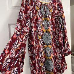 Boho Blouse With Flowy Sleeves