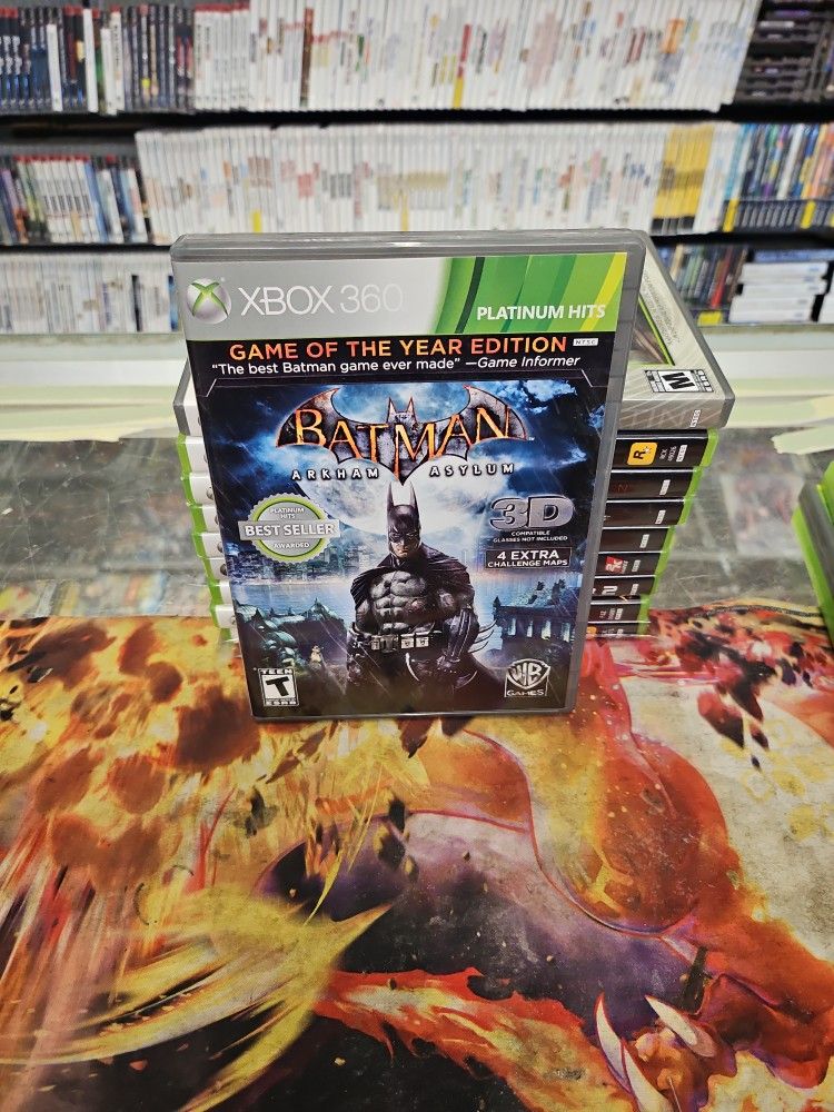 Batman: Arkham Asylum [Game of the Year] Microsoft XBOX 360 Complete Great Shape