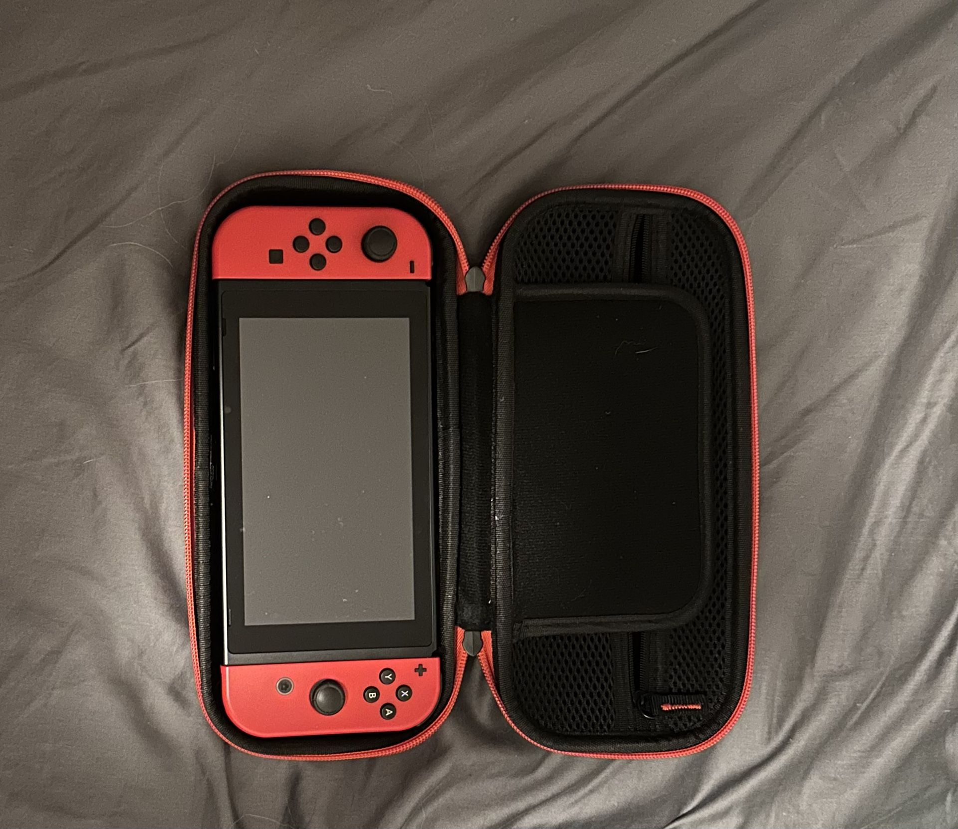 Red Nintendo Switch + Case