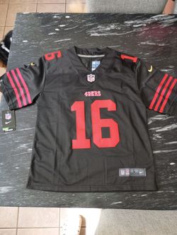 Kids Nike Joe Montana Jersey number 19 black and red