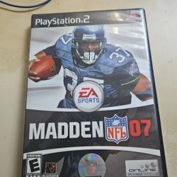 PS2 Madden 07 NFL Video Game