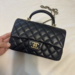 Authentic Chanel Mini Top Handle