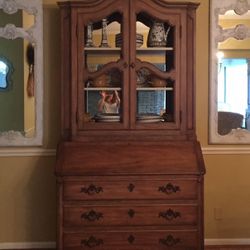 Hutch With Secretary Desk By Baker Furniture
