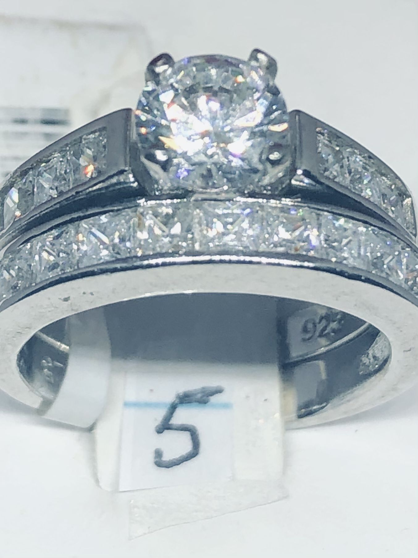 Sterling Silver 2 Pieces Bridal Set