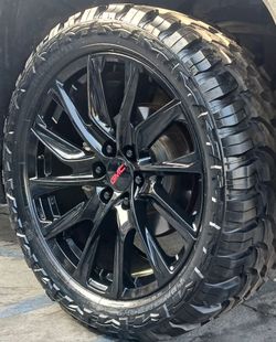 22” Chevy Silverado GMC Sierra Replica Wheels & Tires Off-Road Tahoe Yukon Escalade Suburban Rines Y
