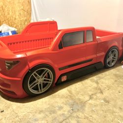 Kids Twin Truck Bed With Drawer 