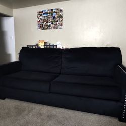 Beaded Black Couch 