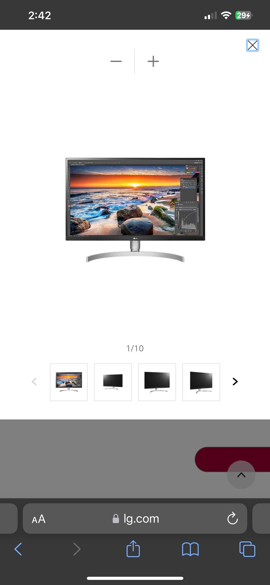 LG27BL85U 27” 4K Monitor
