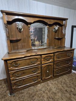 Antique Dresser with Lights