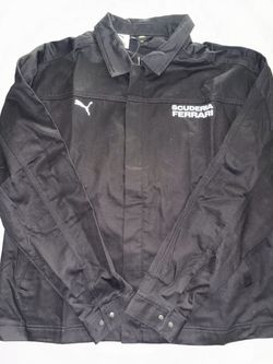 Puma Scuderia Ferrari Racing Black Jacket Size L