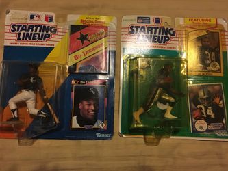 1992 Bo Jackson Starting Lineup Football and Baseball Figures