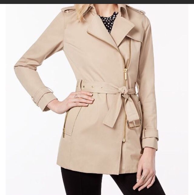 Michael Kors Trench coat new with hood