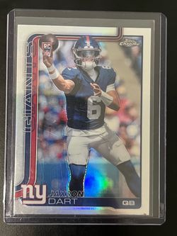 2025 Panini Prizm Jaxson Dart RC Disco Prizm #332 New York Giants Rookie