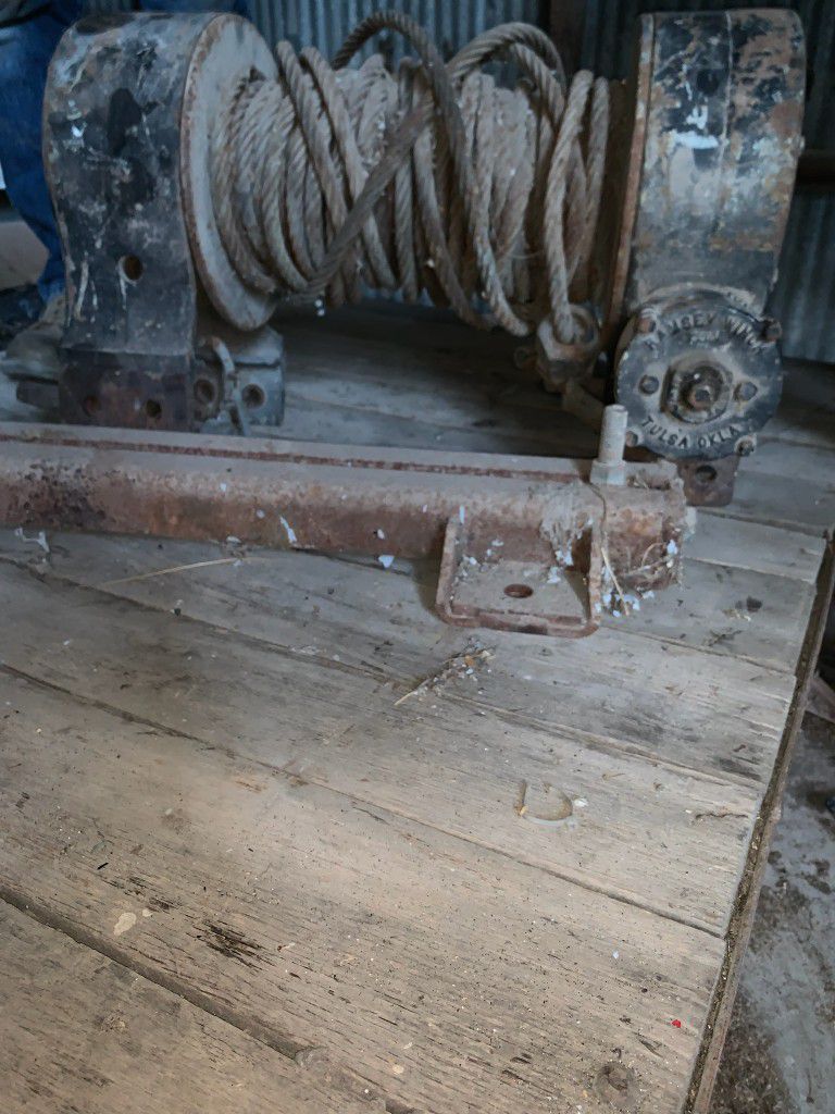Very Old Very Large And Very Heavy Ramsey Winch 