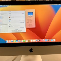 Apple iMac 2017 Dual Core Intel Core I5 Processor 8 GB RAM Ventura macOS Intel Iris Plus Graphics 21.5 Inch Display 1 TB Storage SSD PC WiFi Bluetooth