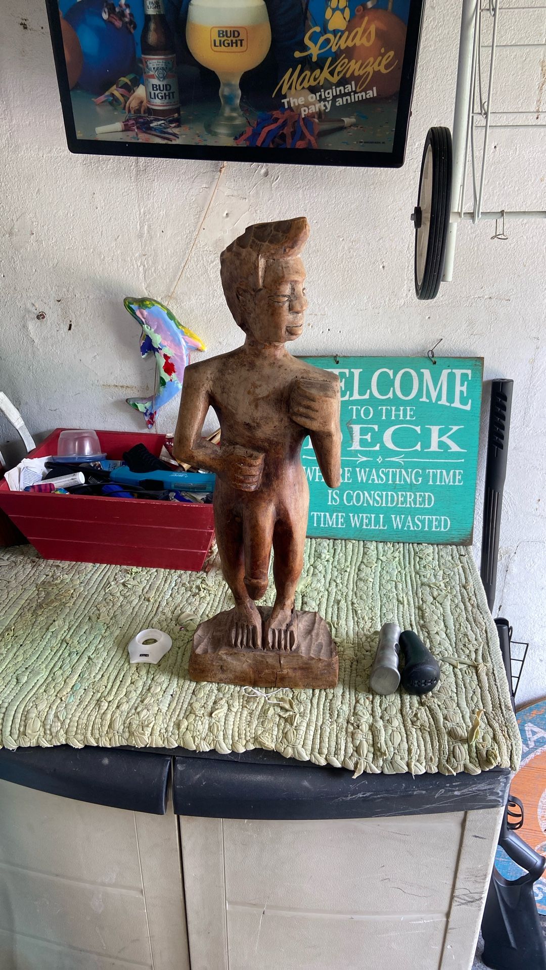 Wooden statue