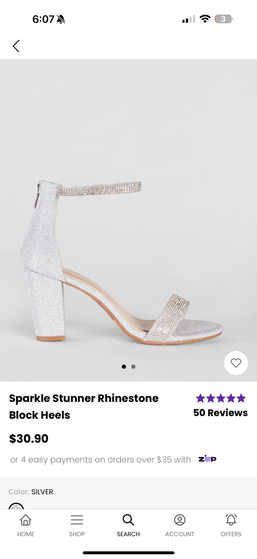 rhinestone heels