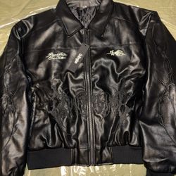Civil Regime Leather Jacket - Size L