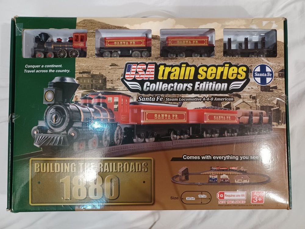 USA Train Series Collector's Edition Santa Fe Building The Railroads 1880 Set