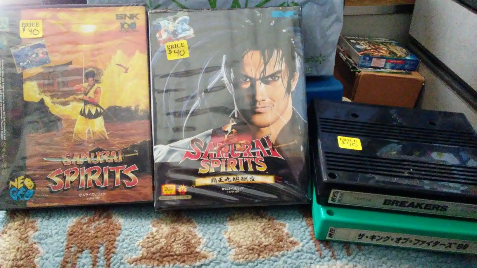 Neogeo games prices vary