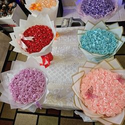 3 Dozen ribbon rose 🌹 bouquet for any occasion