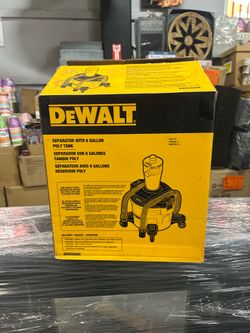[014]. DEWALT Dust Separator with 6 Gallon Poly Tank, 99.5% Efficiency Cyclone Dust Collector, High-Performance Cycle Powder Collector Filter, DXVCS00