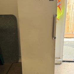 Stand Up Fridge W/ Small Freezer