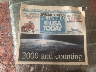 Turn of the millennium newspaper