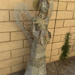 Holiday-Light Up Angel Yard Decor
