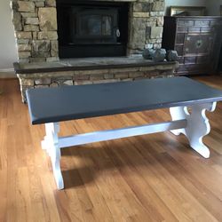 Custom Farmhouse Bench/Coffee Table 49in 