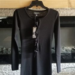 BLACK BODYCON DRESS