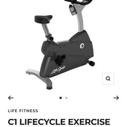 C1 LIFECYCLE EXERCISE BIKE (LIKE NEW)