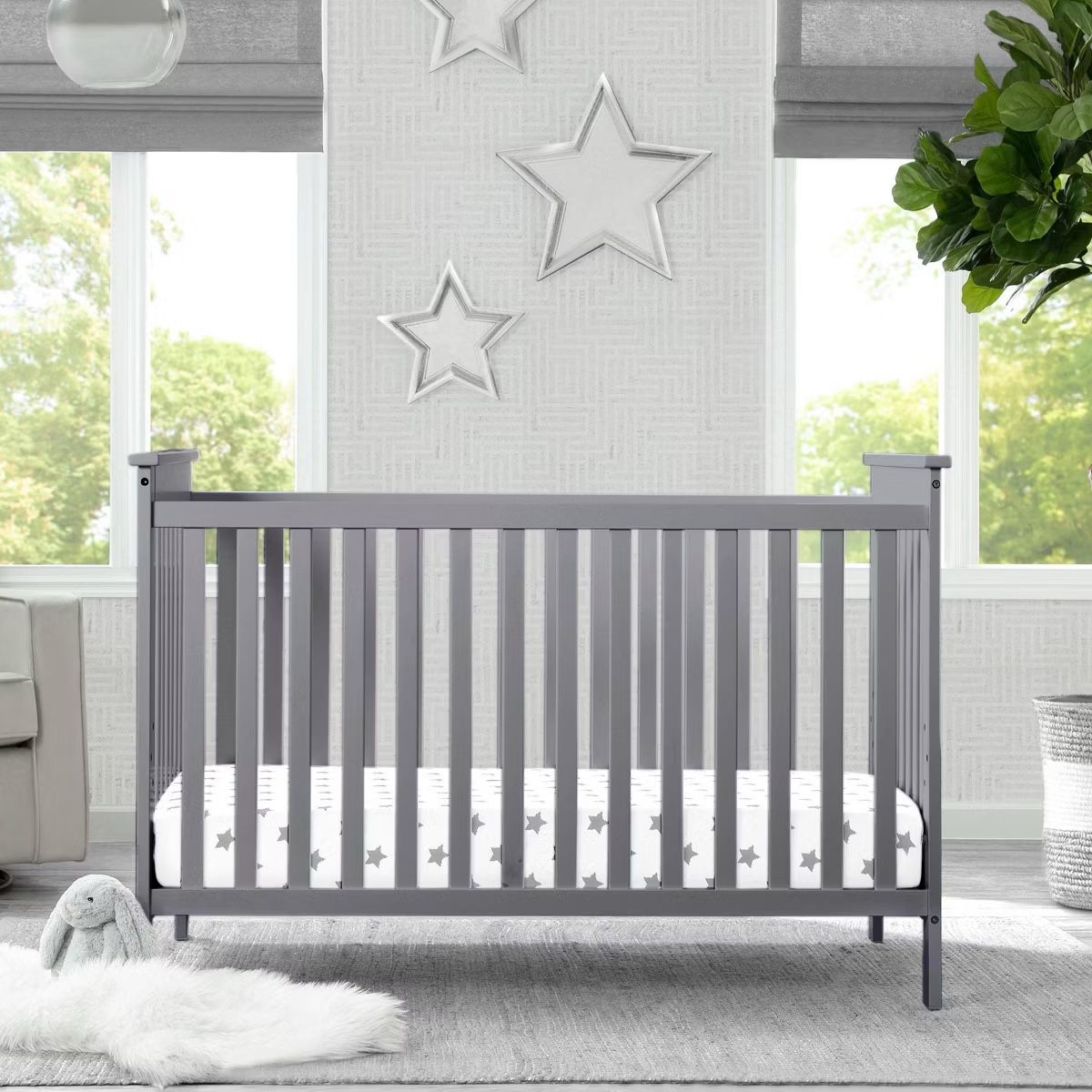 Crib for infant/toddlers (GREY)