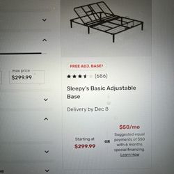 Adjustable King Size Base - New- In Box