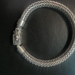 10m Mensbrei Braid edbail Handmaide Chain 925 Sterling  Silver   Bracelet
