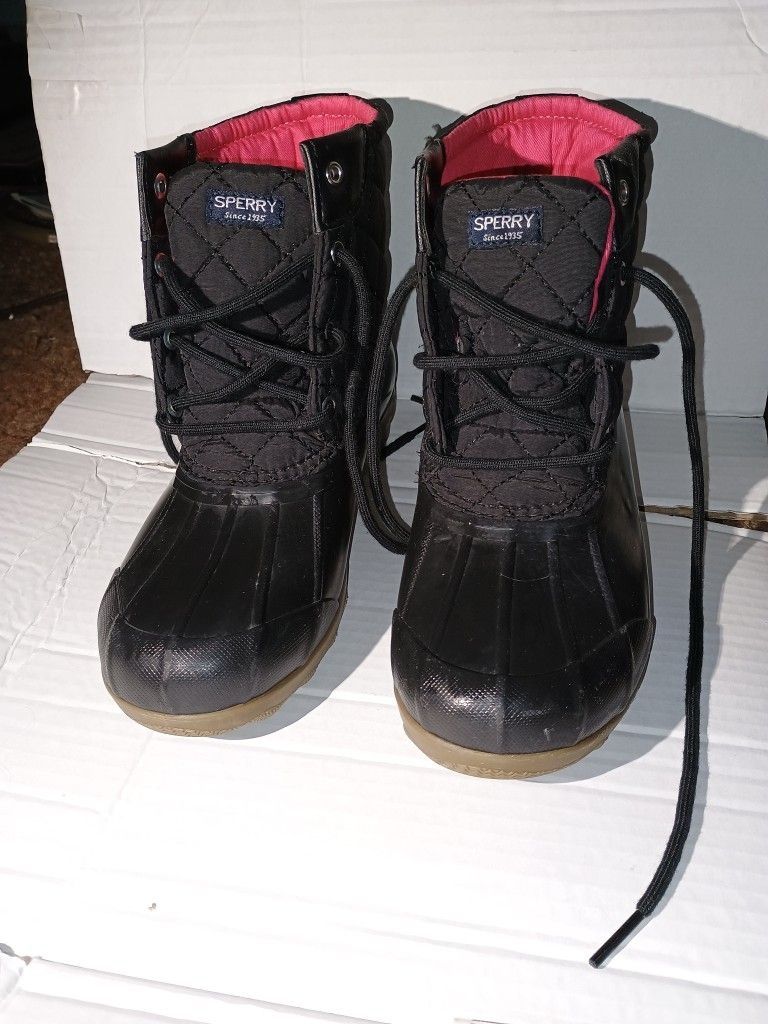 Black Duck Rain Boots By Sperry