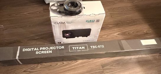 CLARIA CLR12 Rhayon series 8K Smart Laser Projector + Titan TSC-572 Screen