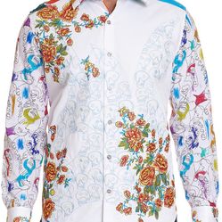 Robert Graham Limited Edition Art Of Mirror Long Sleeve Shirt. 