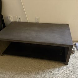 Pottery Barn Cement Coffee Table 