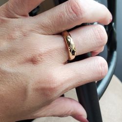 NEW!!! Hammered Gold Metal Band