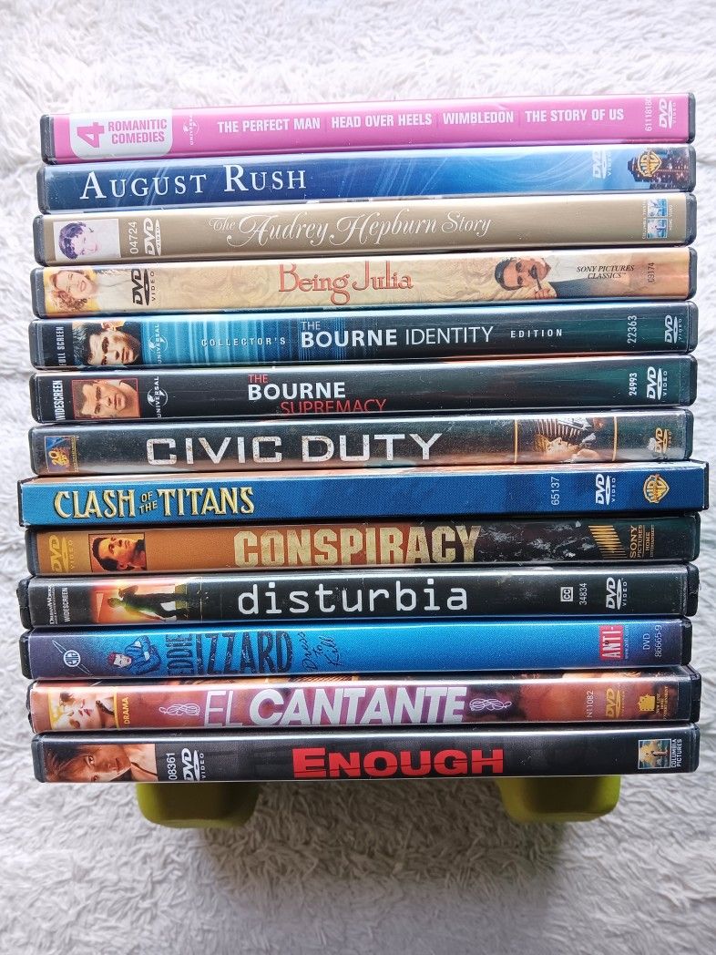$1 ea or $20 Lot of 26, Various DVDs